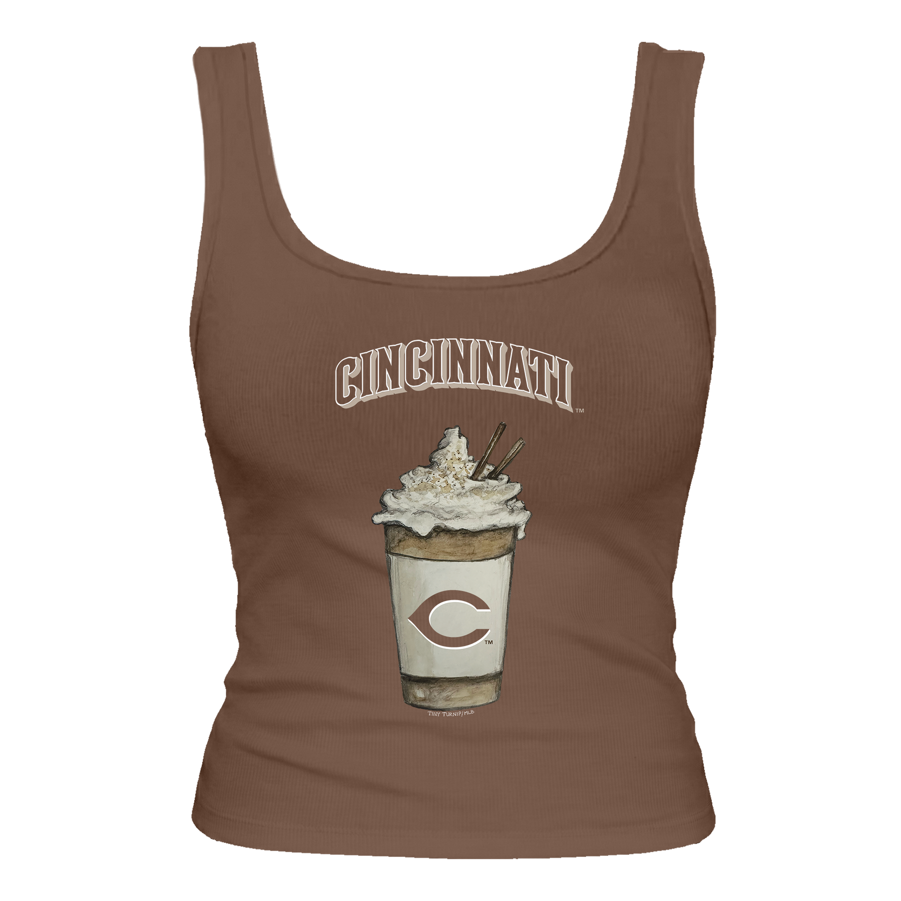 Cincinnati Reds Latte Emmy Tank