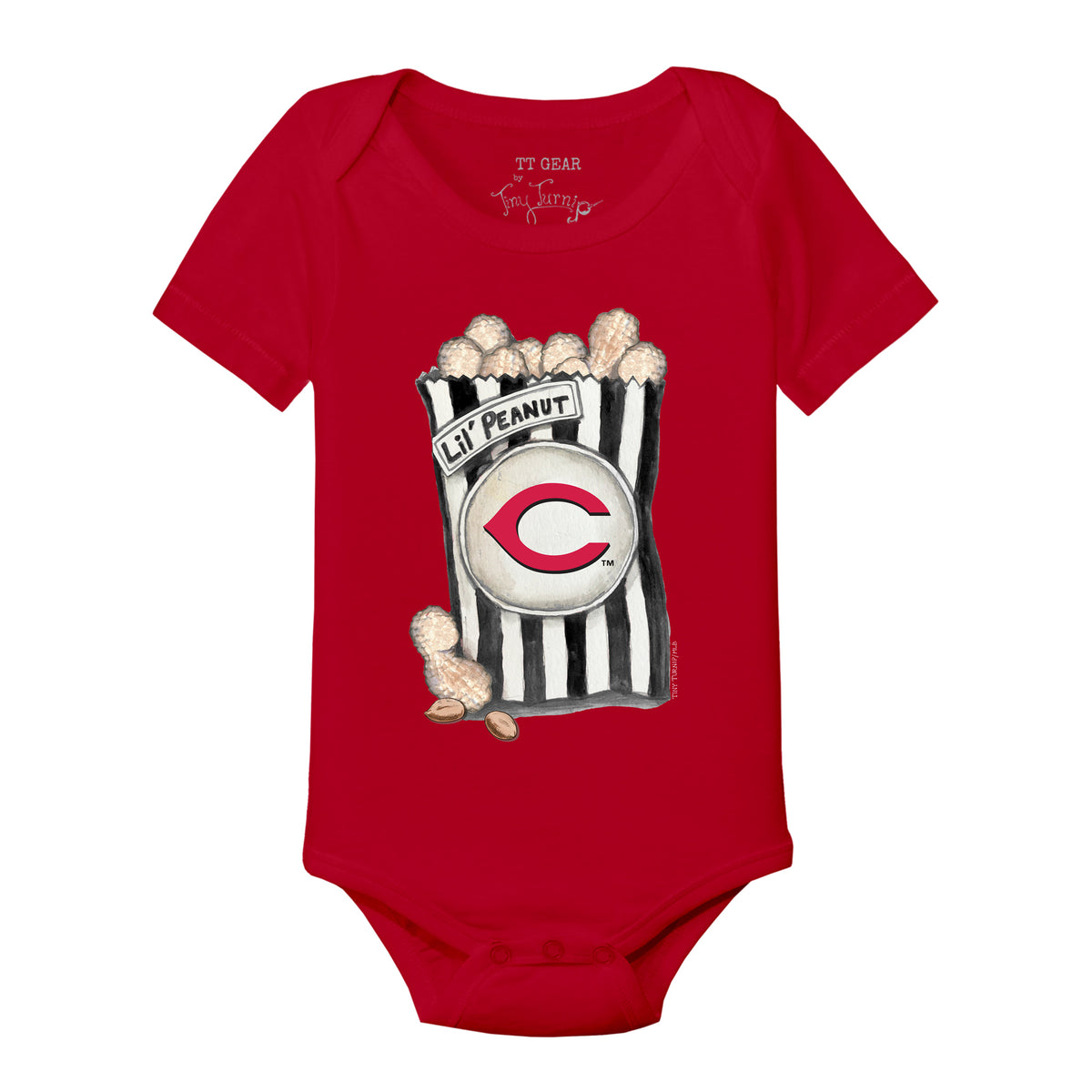 Cincinnati Reds Lil' Peanut Short Sleeve Snapper