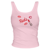 Cincinnati Reds Lipstick OG Ribbed Tank - Tiny Turnip