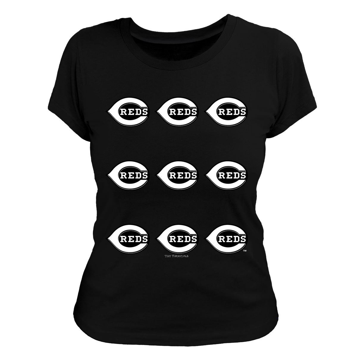 Cincinnati Reds Logo Grid Tee Shirt