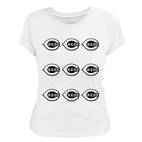 Cincinnati Reds Logo Grid Tee Shirt
