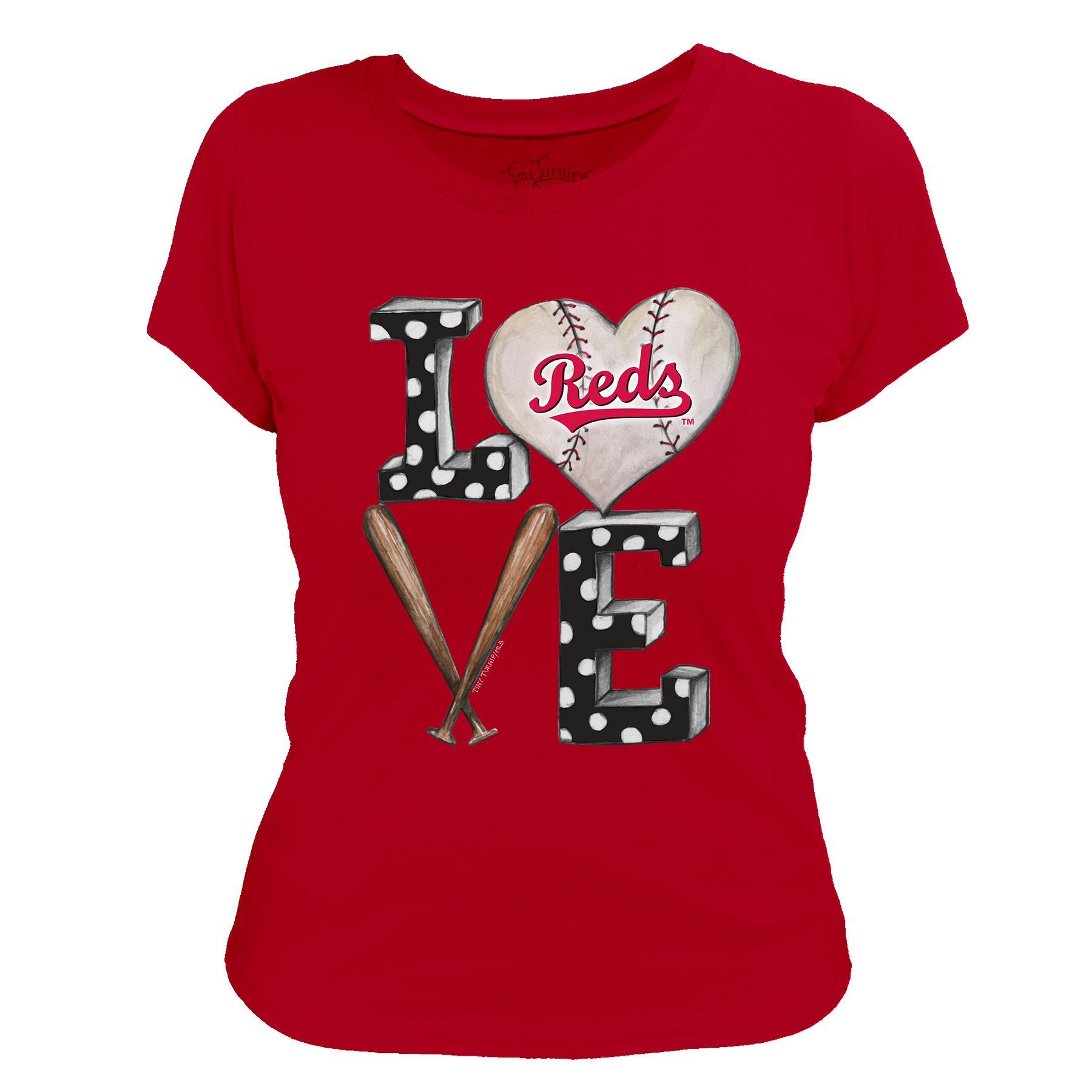 Cincinnati Reds Baseball LOVE Tee Shirt