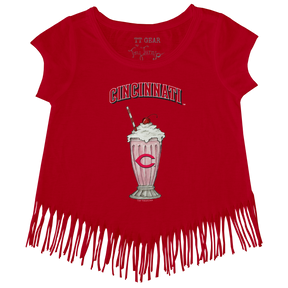 Cincinnati Reds Milkshake Fringe Tee