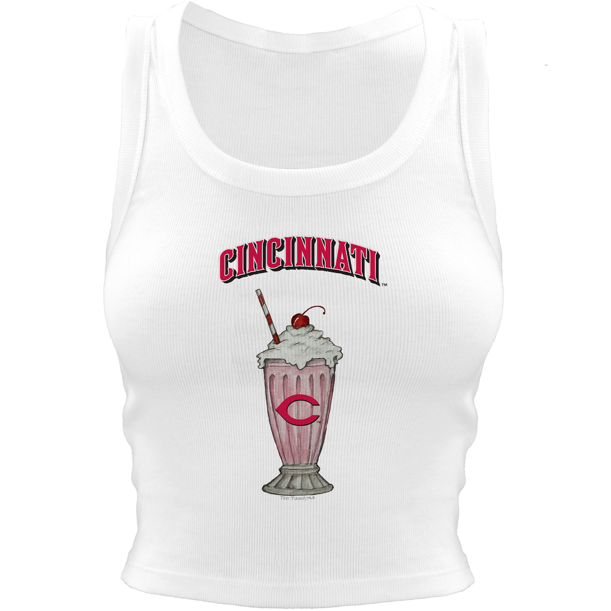 Cincinnati Reds Milkshake Crop Tank