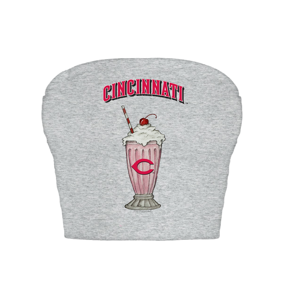 Cincinnati Reds Milkshake Crop Tube Top