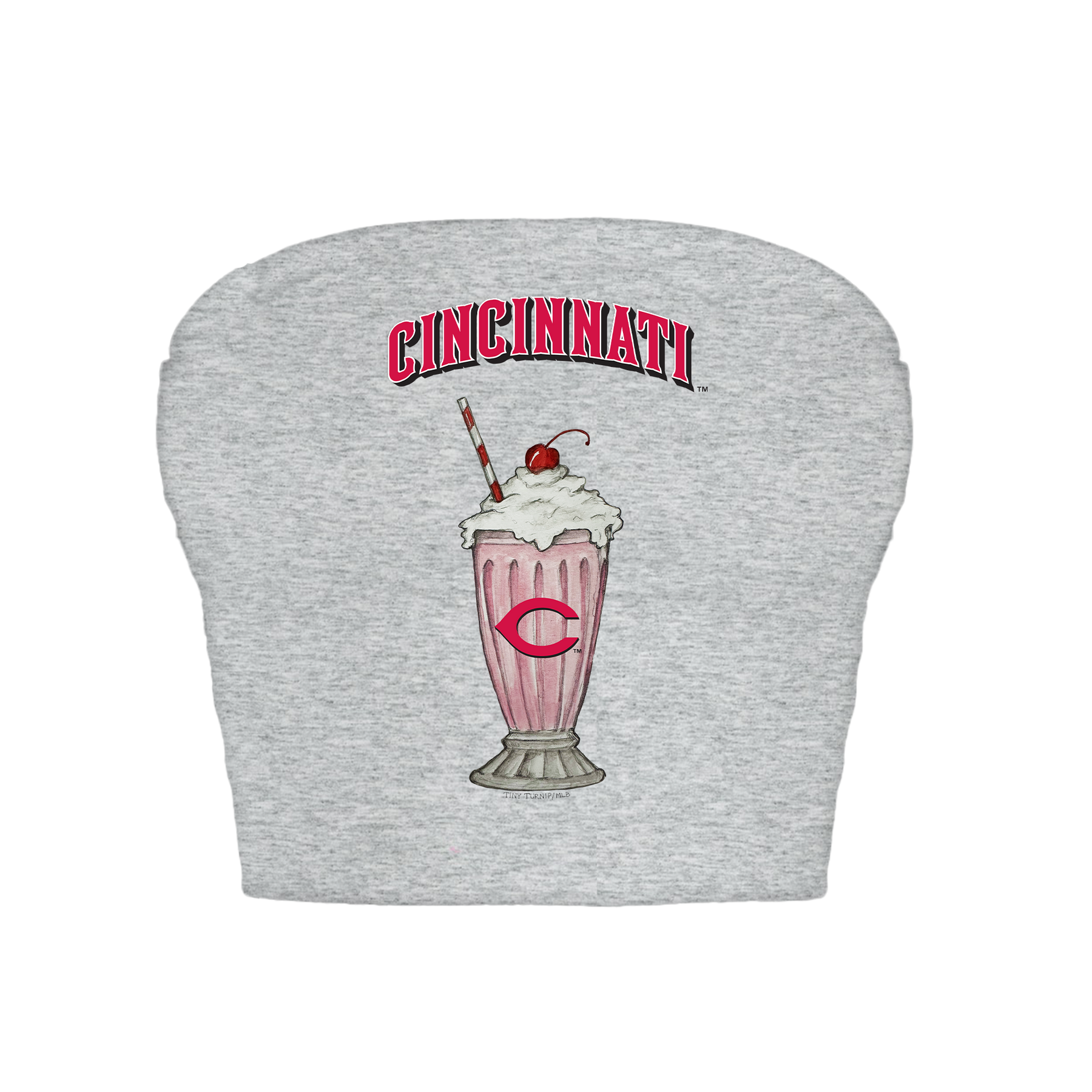 Cincinnati Reds Milkshake Crop Tube Top