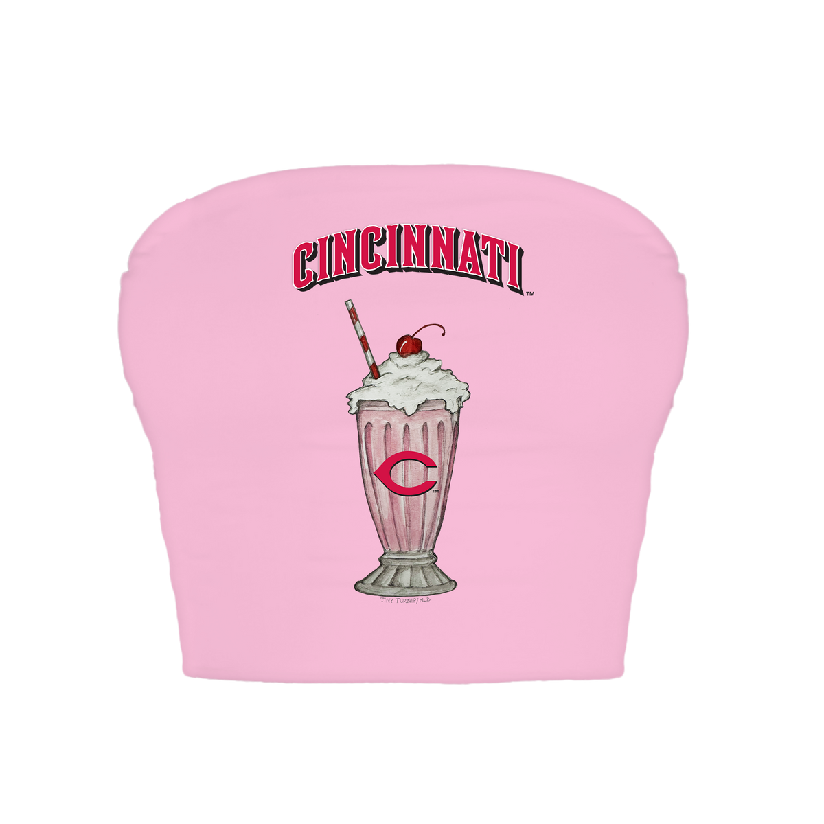 Cincinnati Reds Milkshake Crop Tube Top