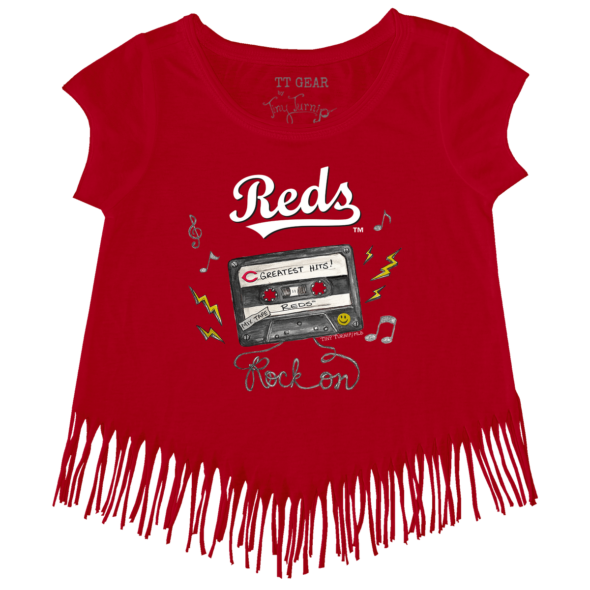 Cincinnati Reds Mixtape Fringe Tee - Tiny Turnip