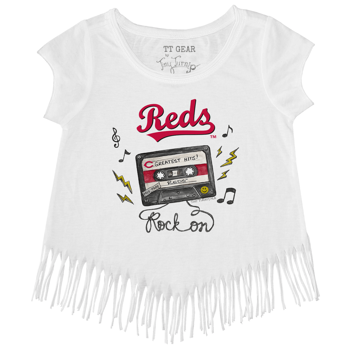 Cincinnati Reds Mixtape Fringe Tee - Tiny Turnip