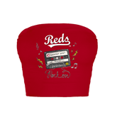 Cincinnati Reds Mixtape Crop Tube Top