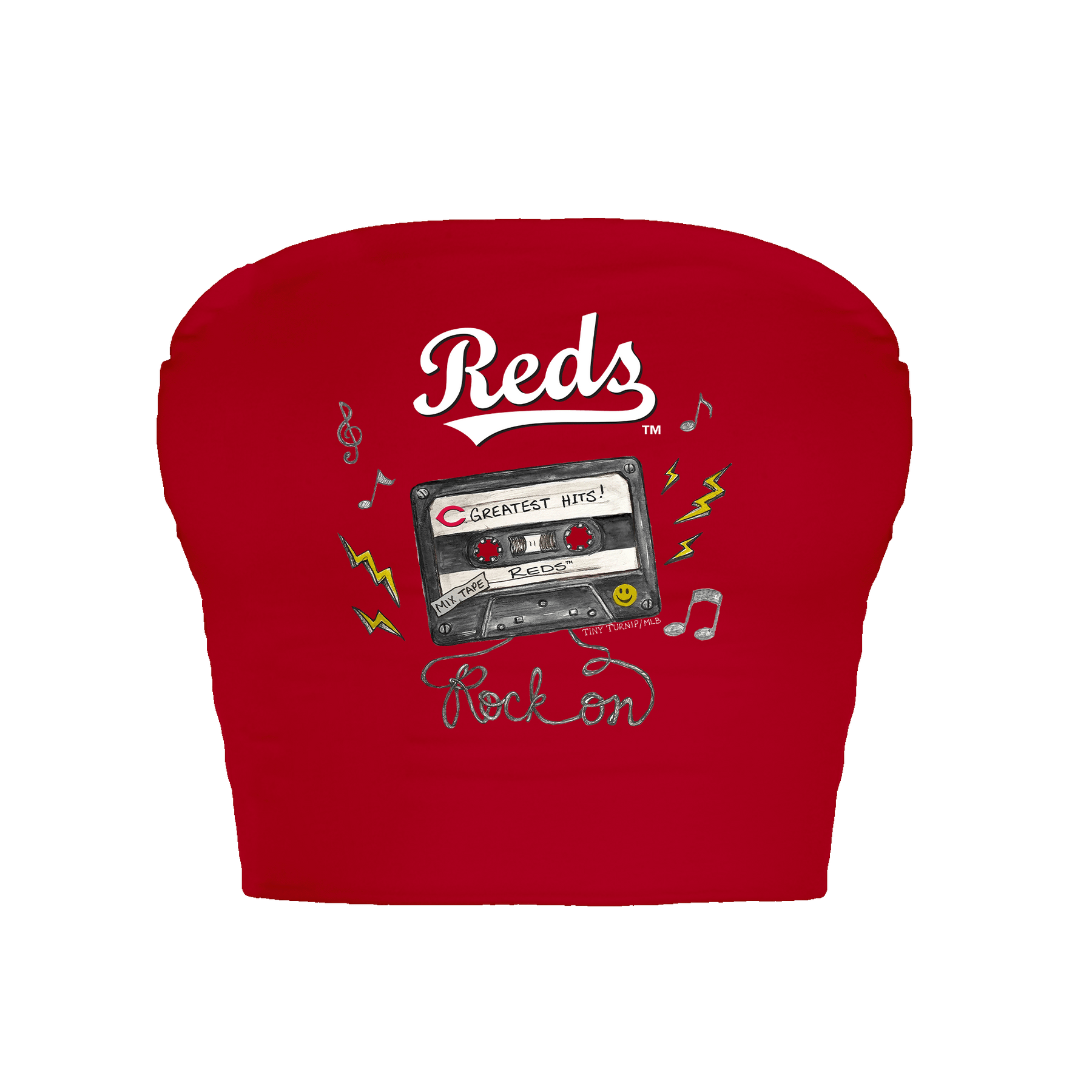 Cincinnati Reds Mixtape Crop Tube Top