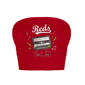 Cincinnati Reds Mixtape Crop Tube Top