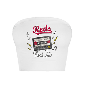 Cincinnati Reds Mixtape Crop Tube Top