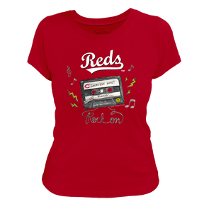 Cincinnati Reds Mixtape Women's Tee Shirt