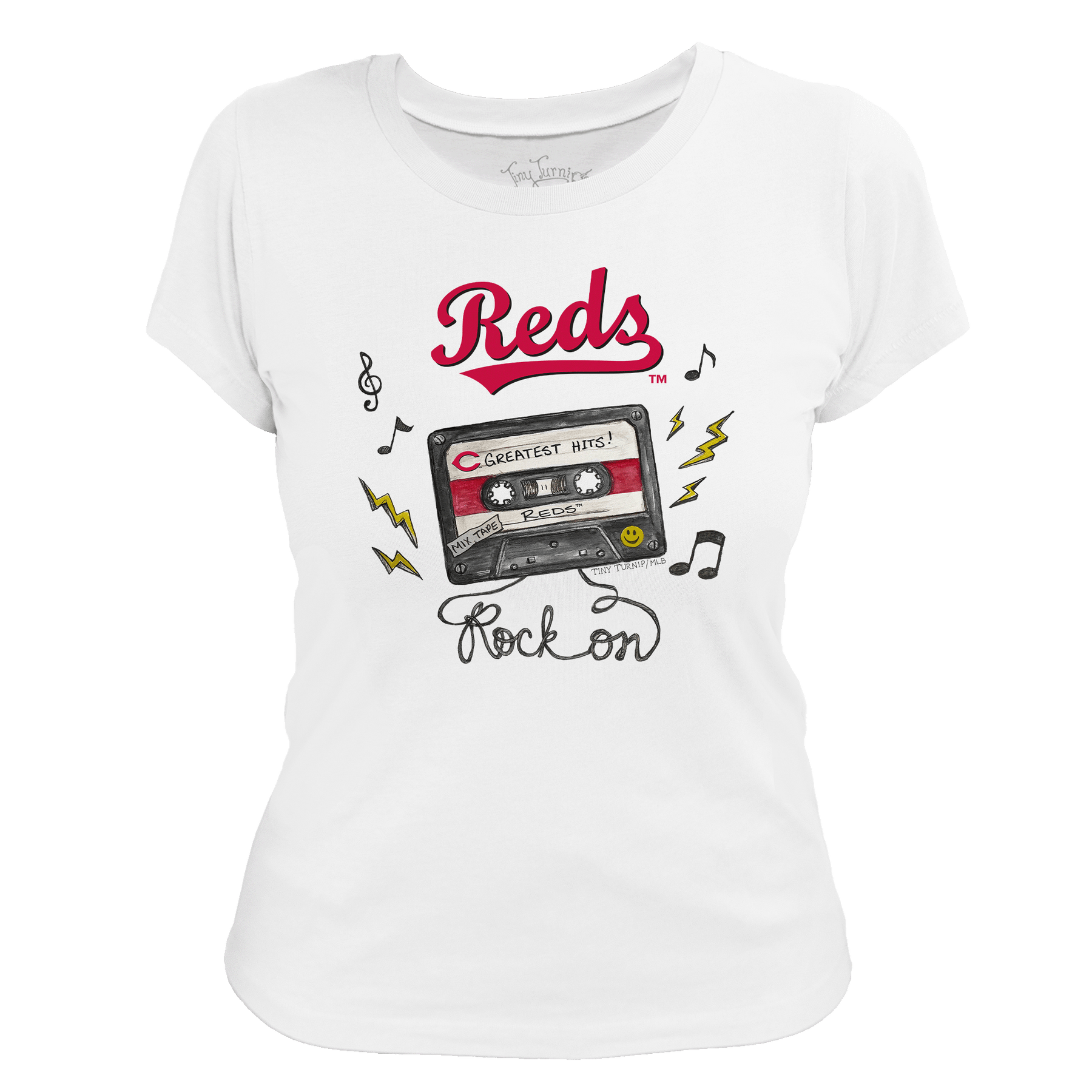 Cincinnati Reds Mixtape Women's Tee Shirt