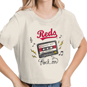 Cincinnati Reds Mixtape Vintage Crop Tee