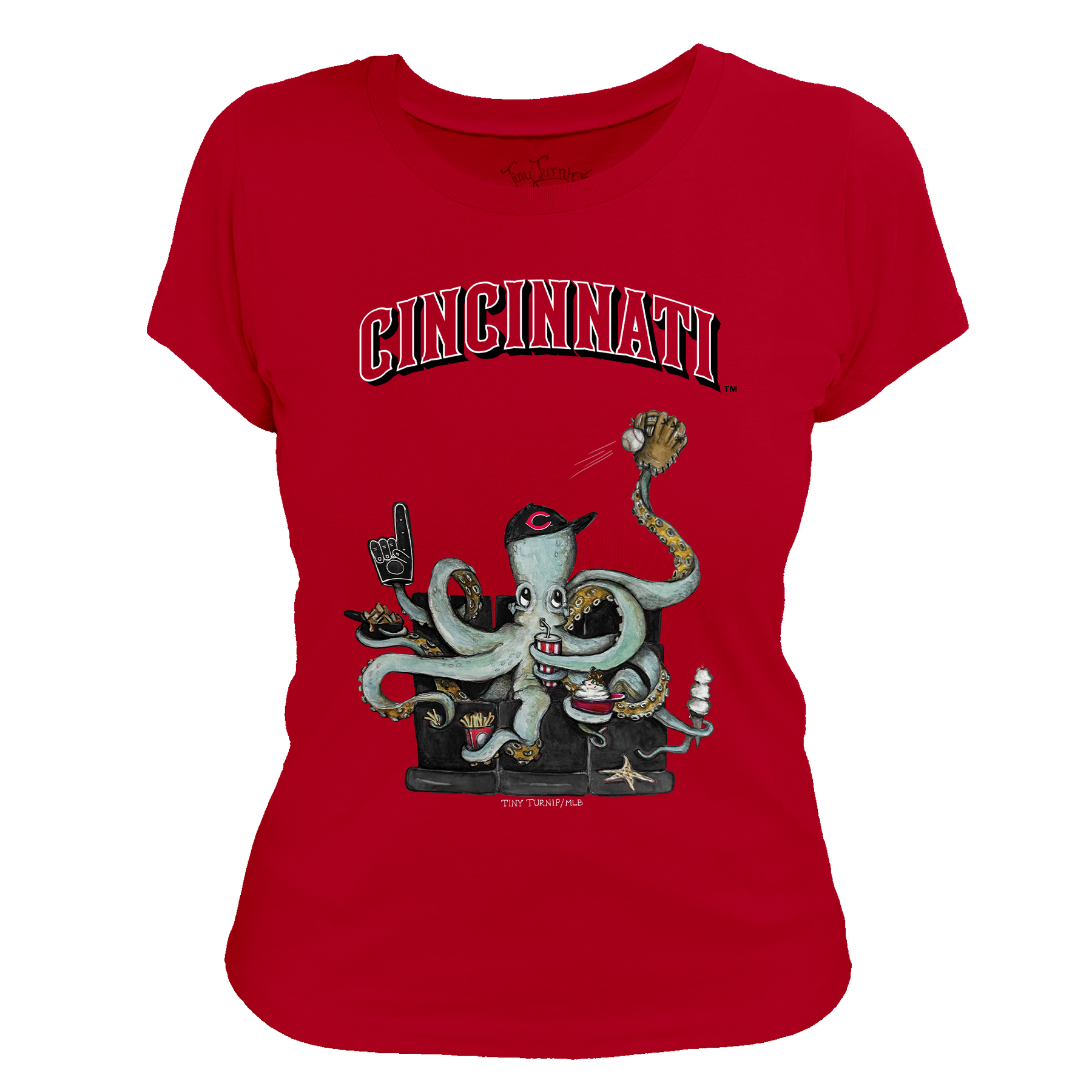 Cincinnati Reds Octopus Tee Shirt