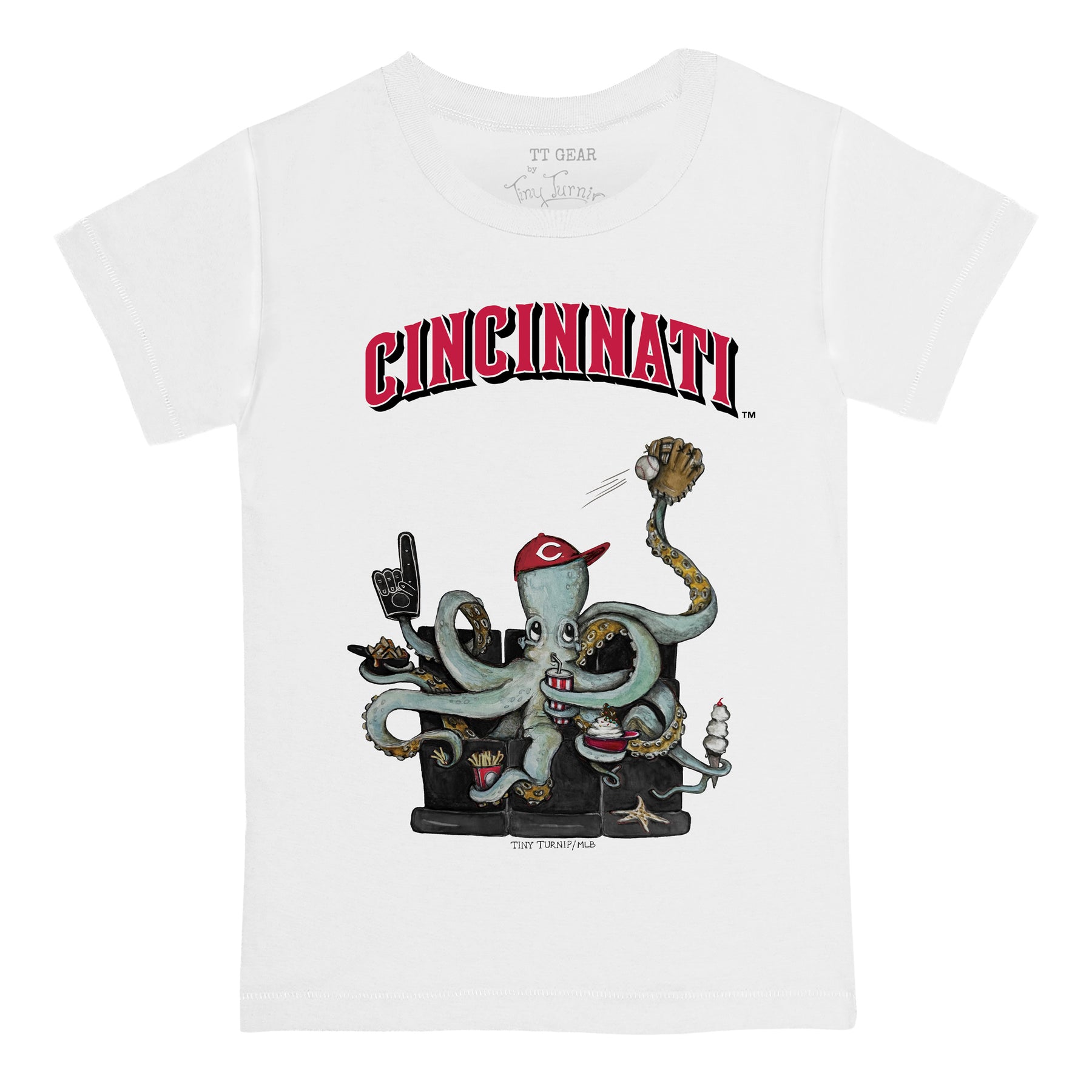 Cincinnati Reds Octopus Tee Shirt
