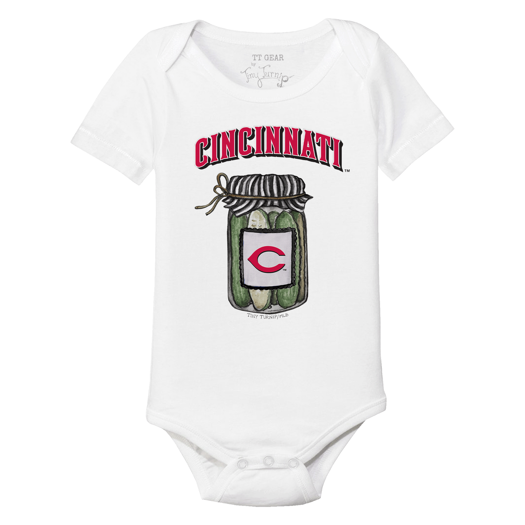 Cincinnati Reds Pickle Jar Short Sleeve Snapper