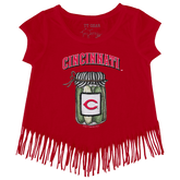 Cincinnati Reds Pickle Jar Fringe Tee