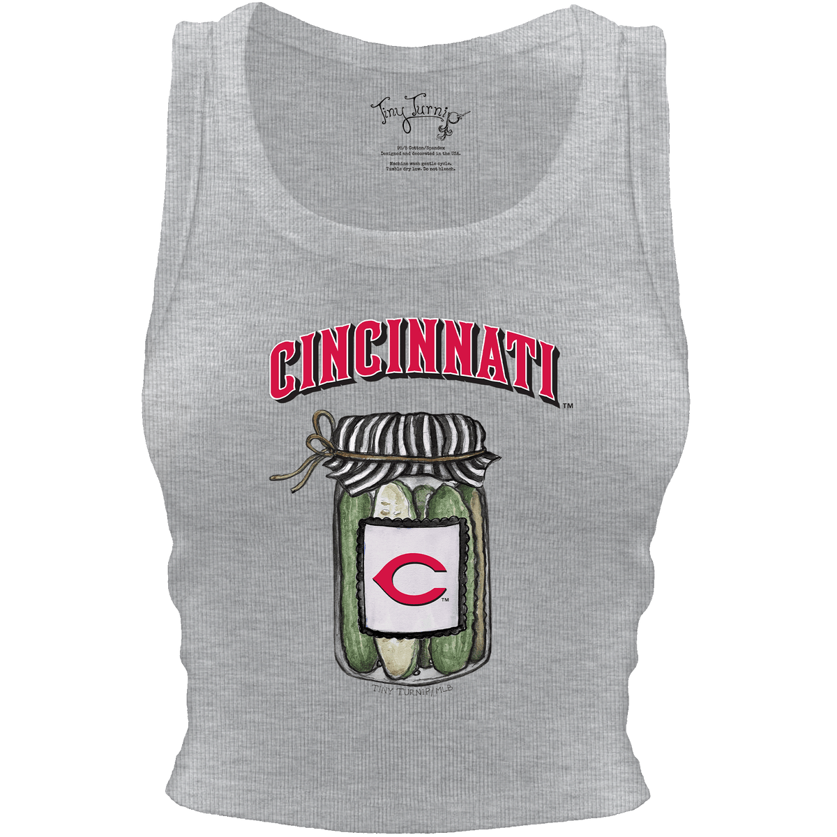 Cincinnati Reds Pickle Jar Crop Tank