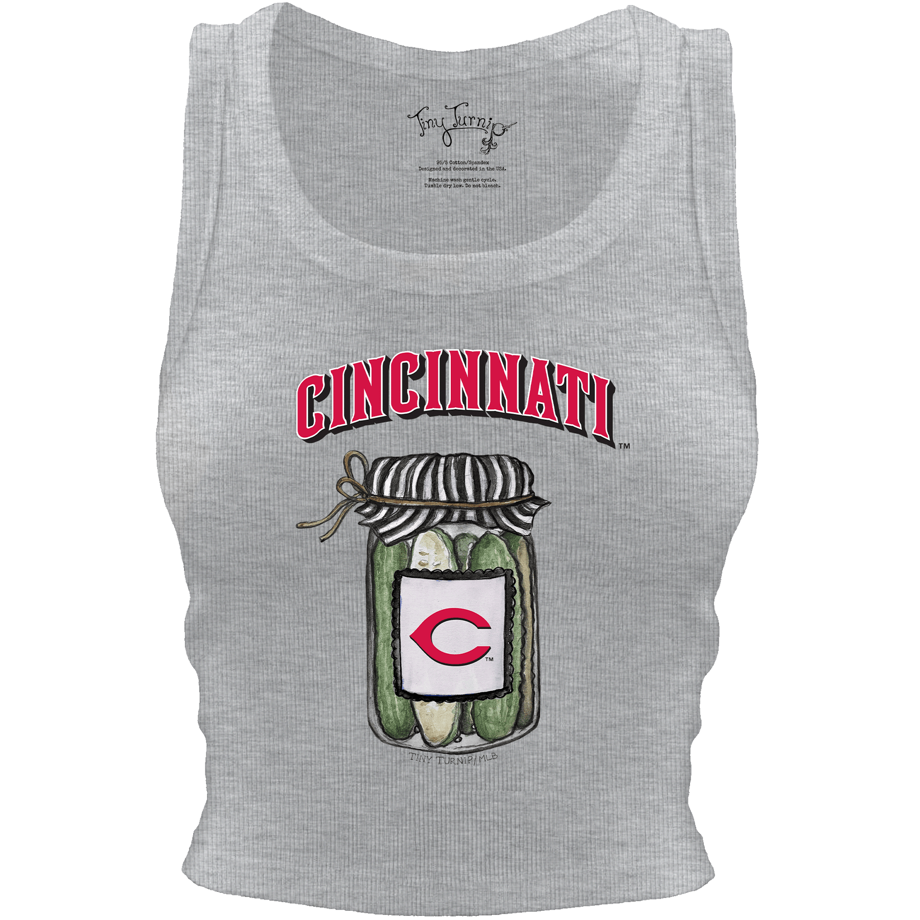 Cincinnati Reds Pickle Jar Crop Tank