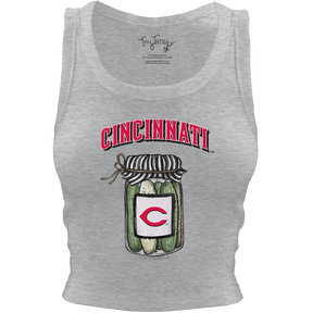 Cincinnati Reds Pickle Jar Crop Tank