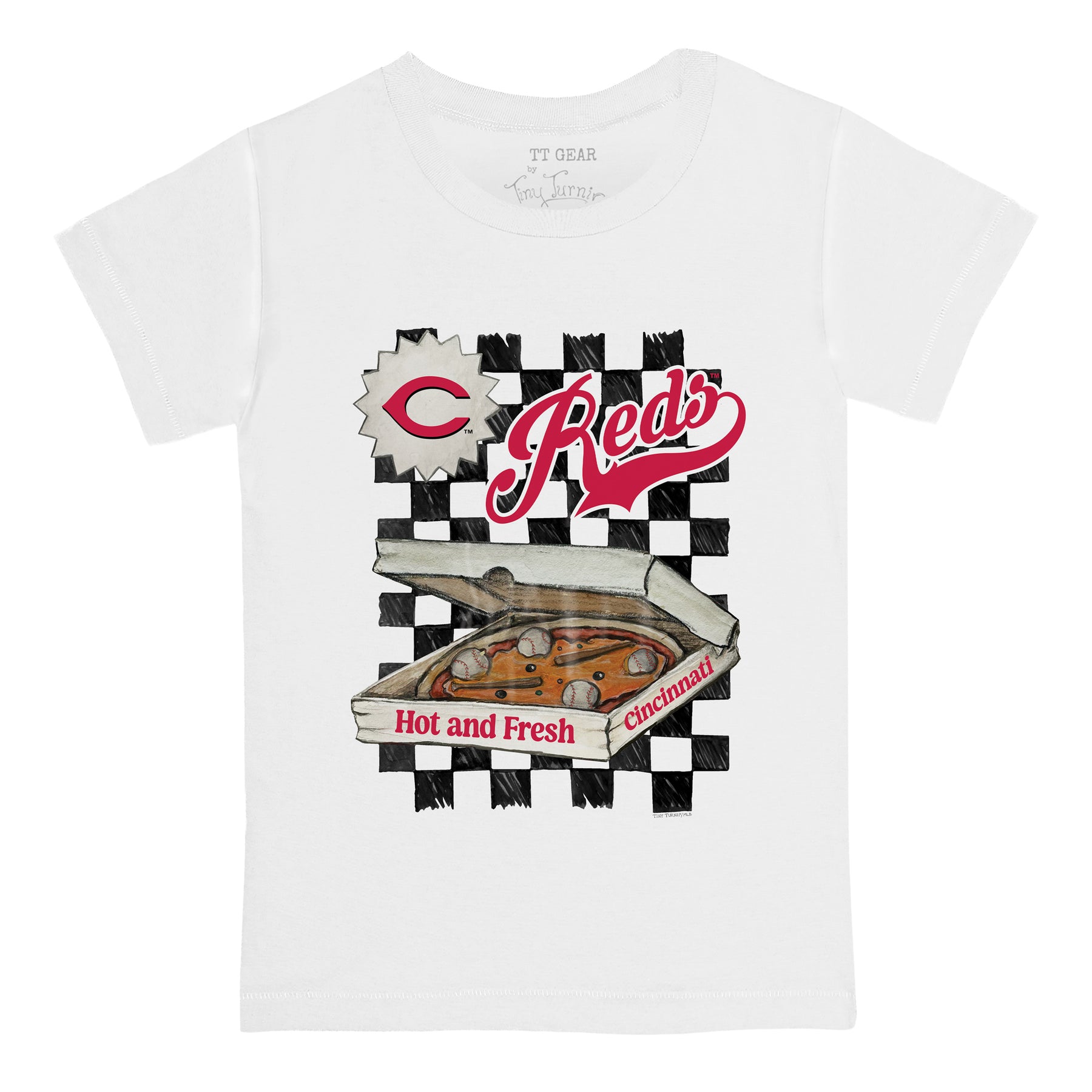 Cincinnati Reds Pizza Tee Shirt