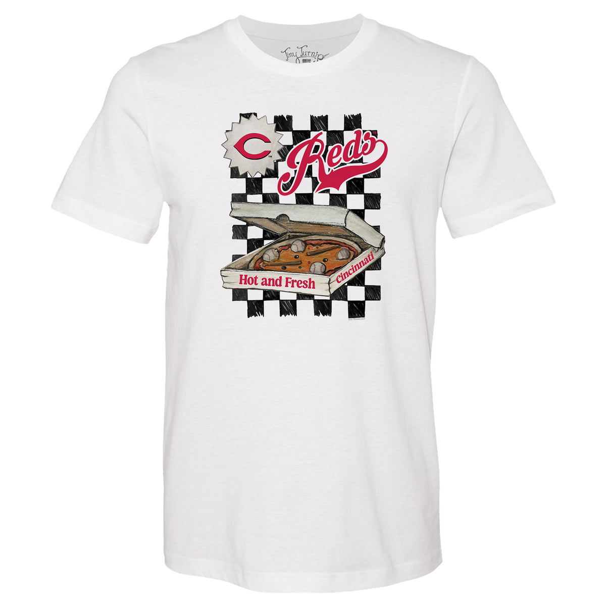 Cincinnati Reds Pizza Tee Shirt