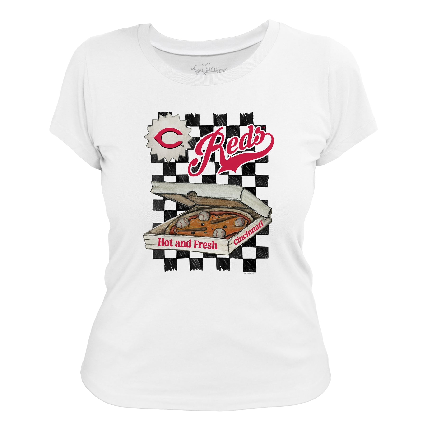 Cincinnati Reds Pizza Tee Shirt