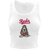 Cincinnati Reds Puddy Crop Tank - Tiny Turnip