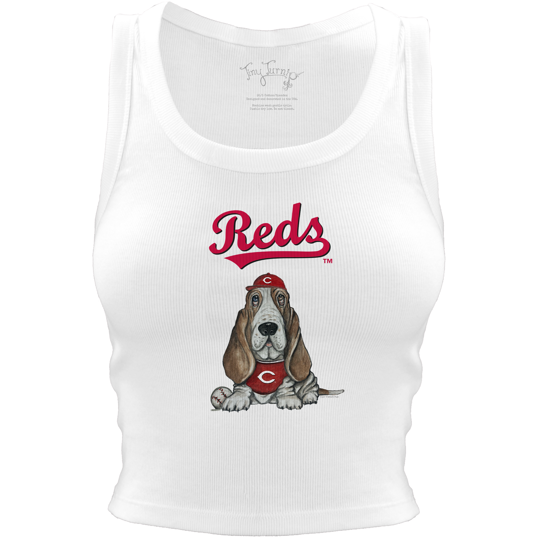 Cincinnati Reds Puddy Crop Tank - Tiny Turnip