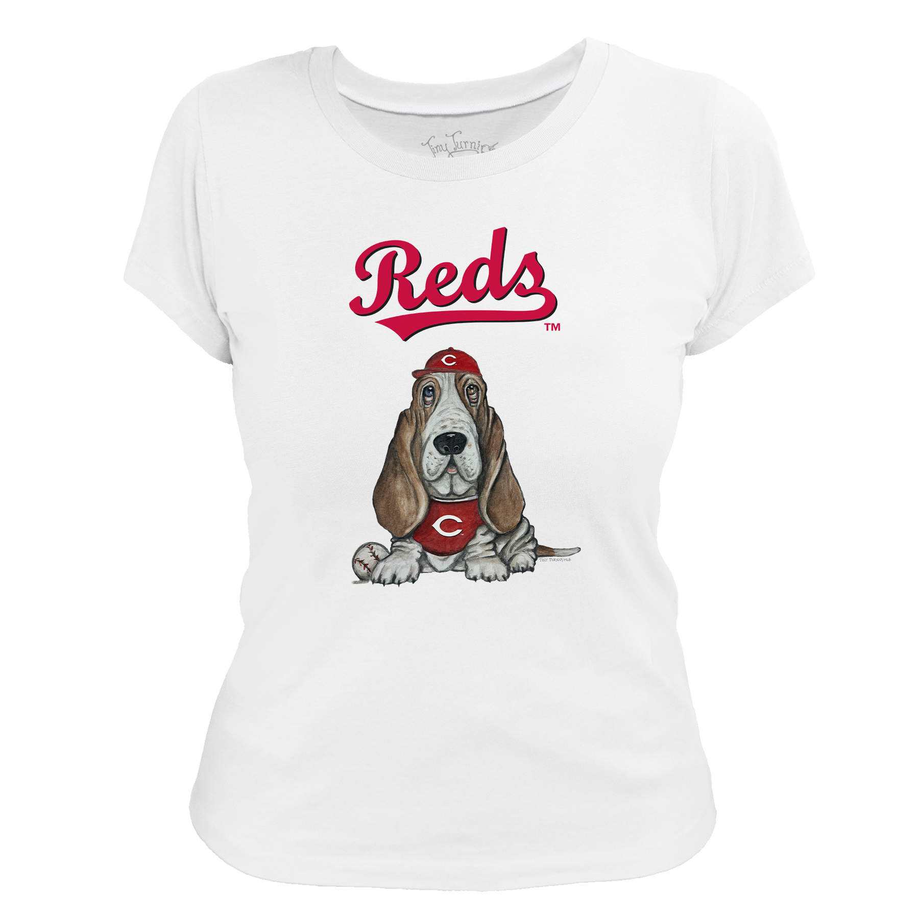 Cincinnati Reds Puddy Women's Tee Shirt - Tiny Turnip