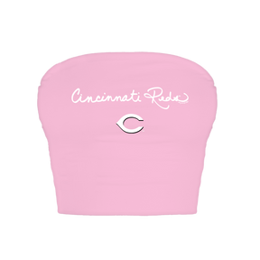Cincinnati Reds Logo Script Crop Tube Top