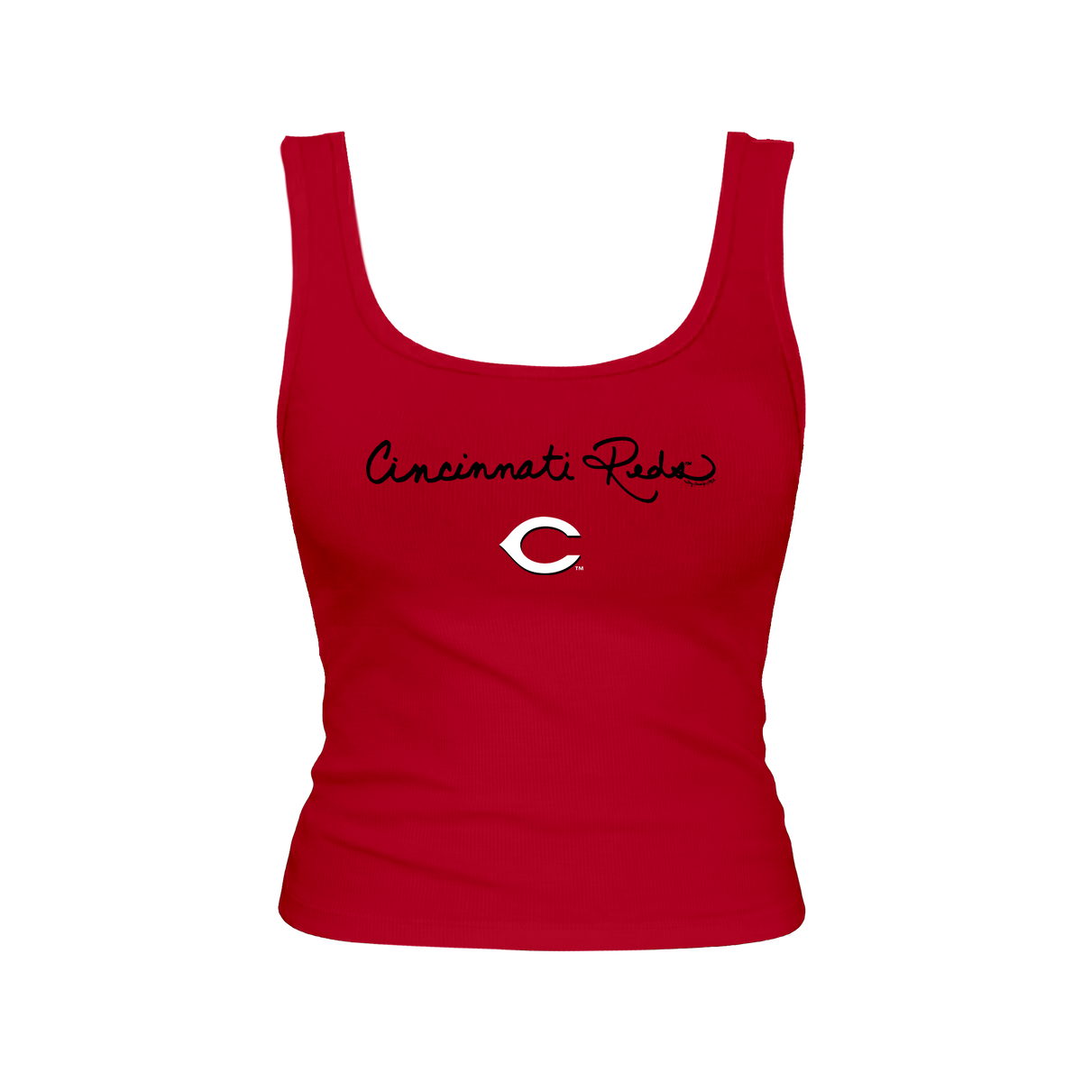 Cincinnati Reds Logo Script Emmy Tank