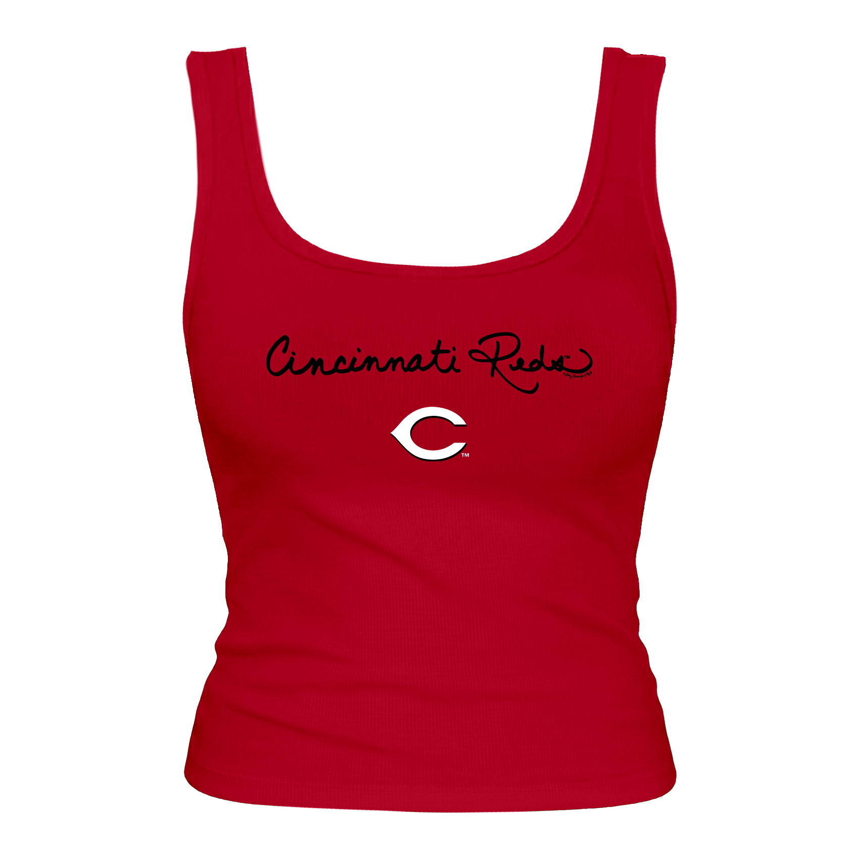 Cincinnati Reds Logo Script Emmy Tank