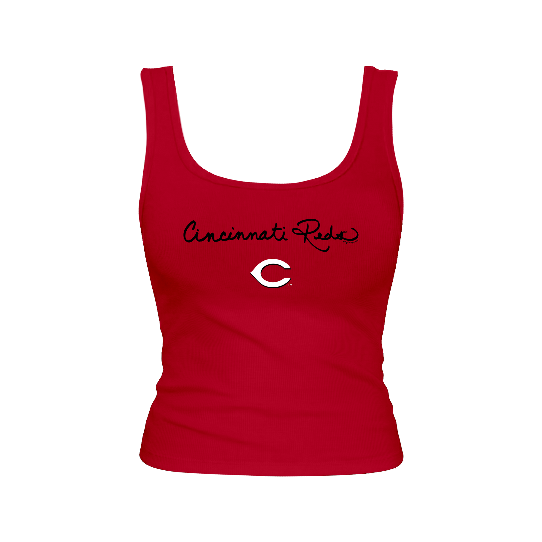 Cincinnati Reds Logo Script Emmy Tank