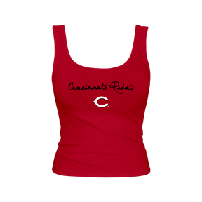 Cincinnati Reds Logo Script Emmy Tank