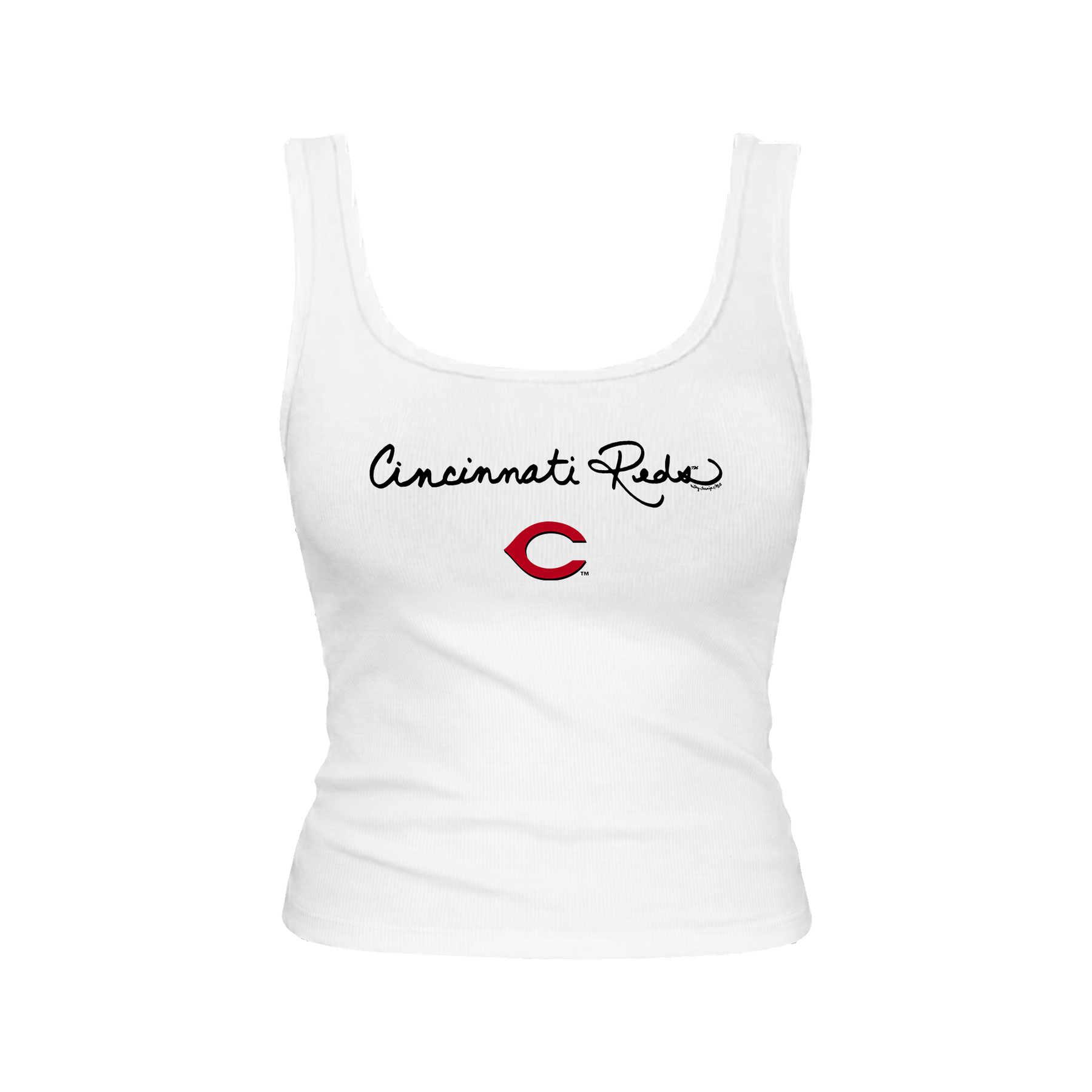 Cincinnati Reds Logo Script Emmy Tank