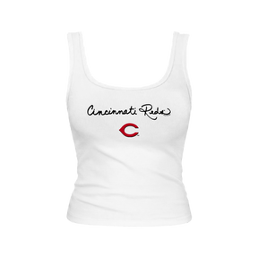 Cincinnati Reds Logo Script Emmy Tank