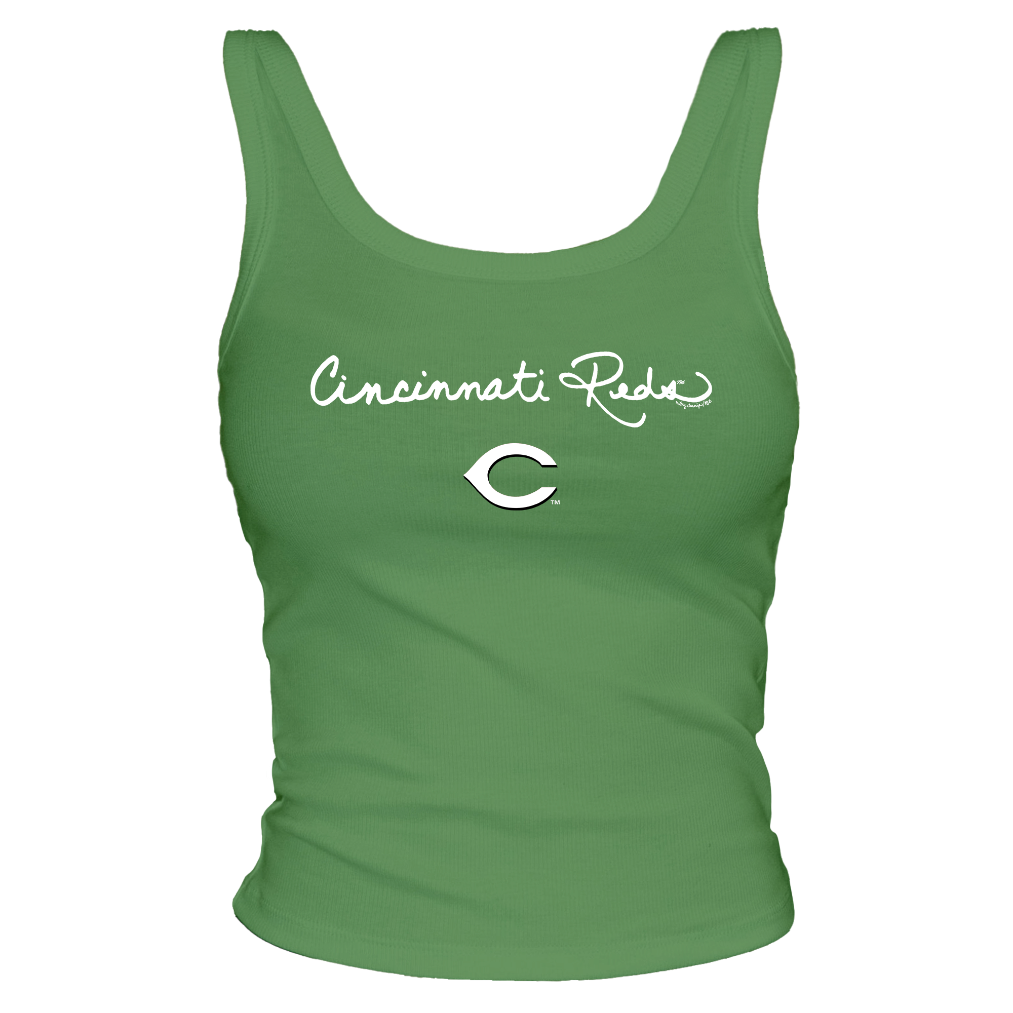 Cincinnati Reds Logo Script Ribbed Tank– Tiny Turnip