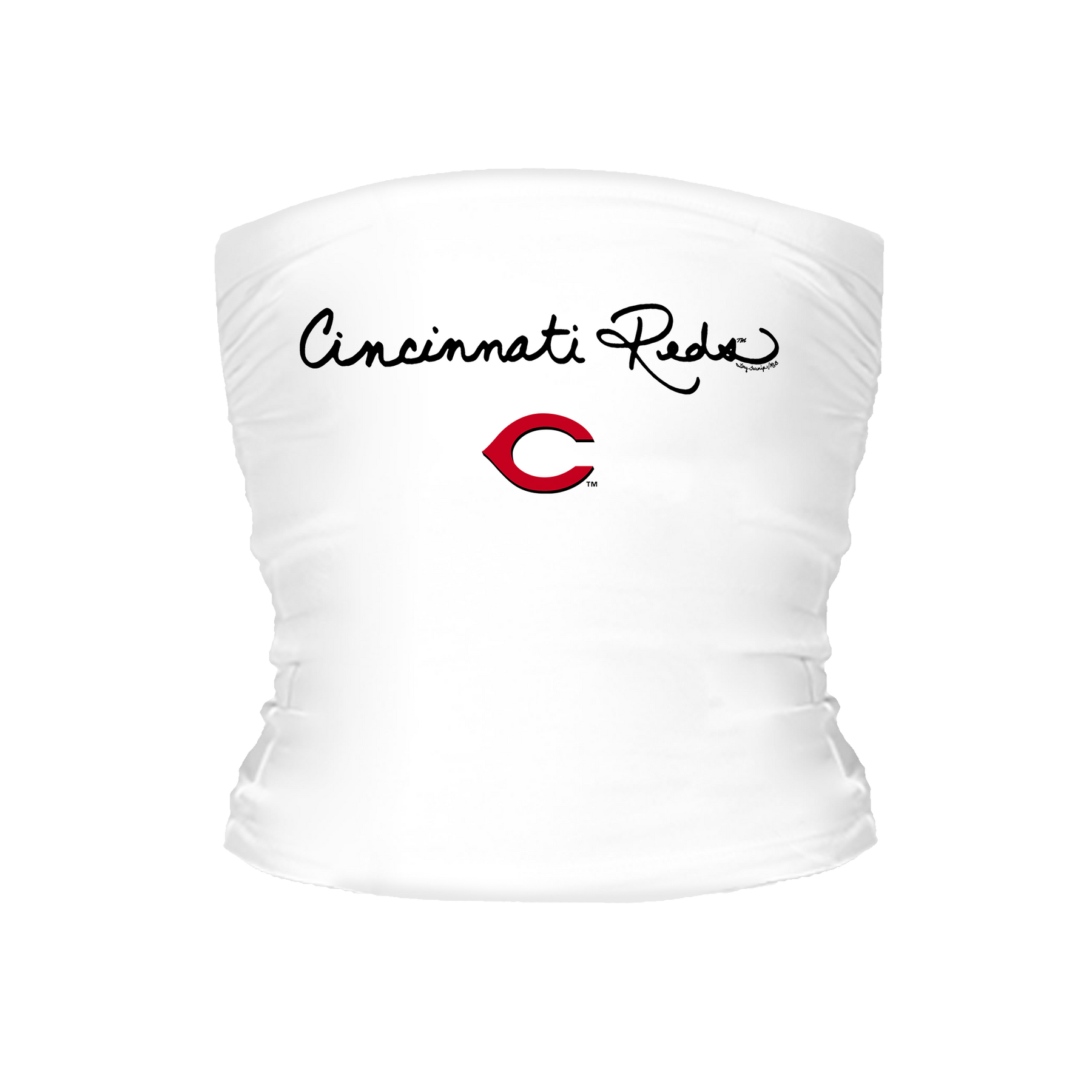 Cincinnati Reds Logo Script Tube Top - Tiny Turnip