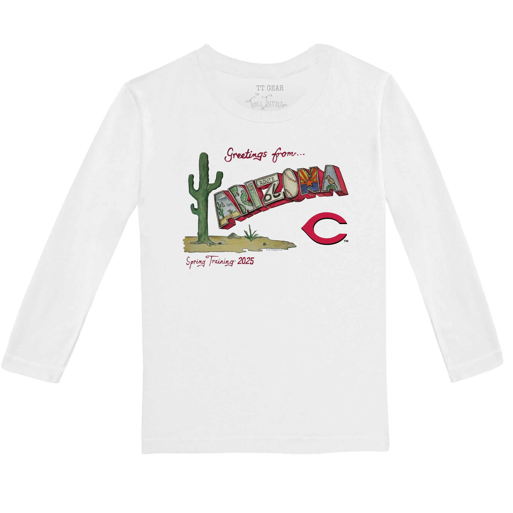 Cincinnati Reds Spring Training 2025 Long-Sleeve Tee Shirt