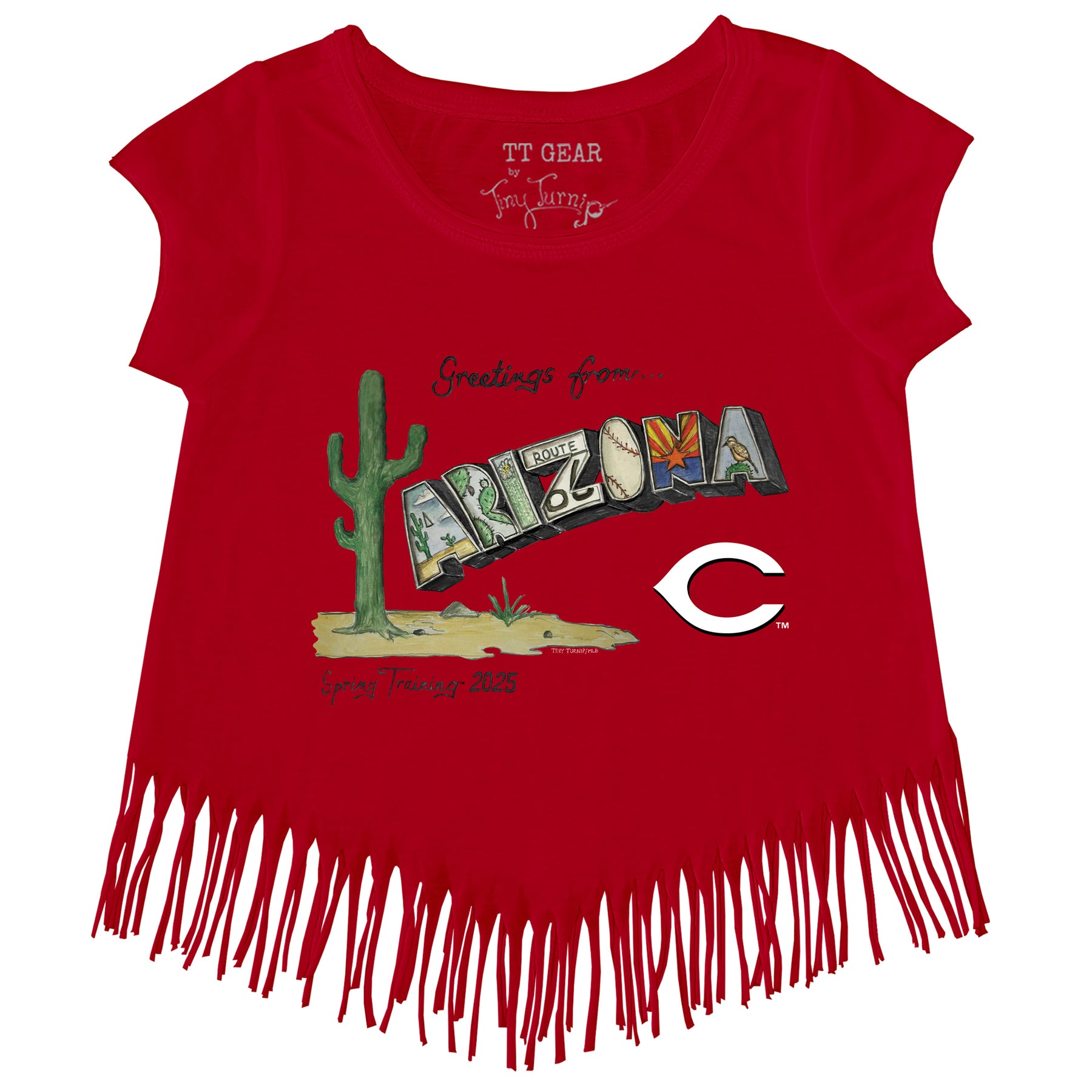 Cincinnati Reds Spring Training 2025 Fringe Tee