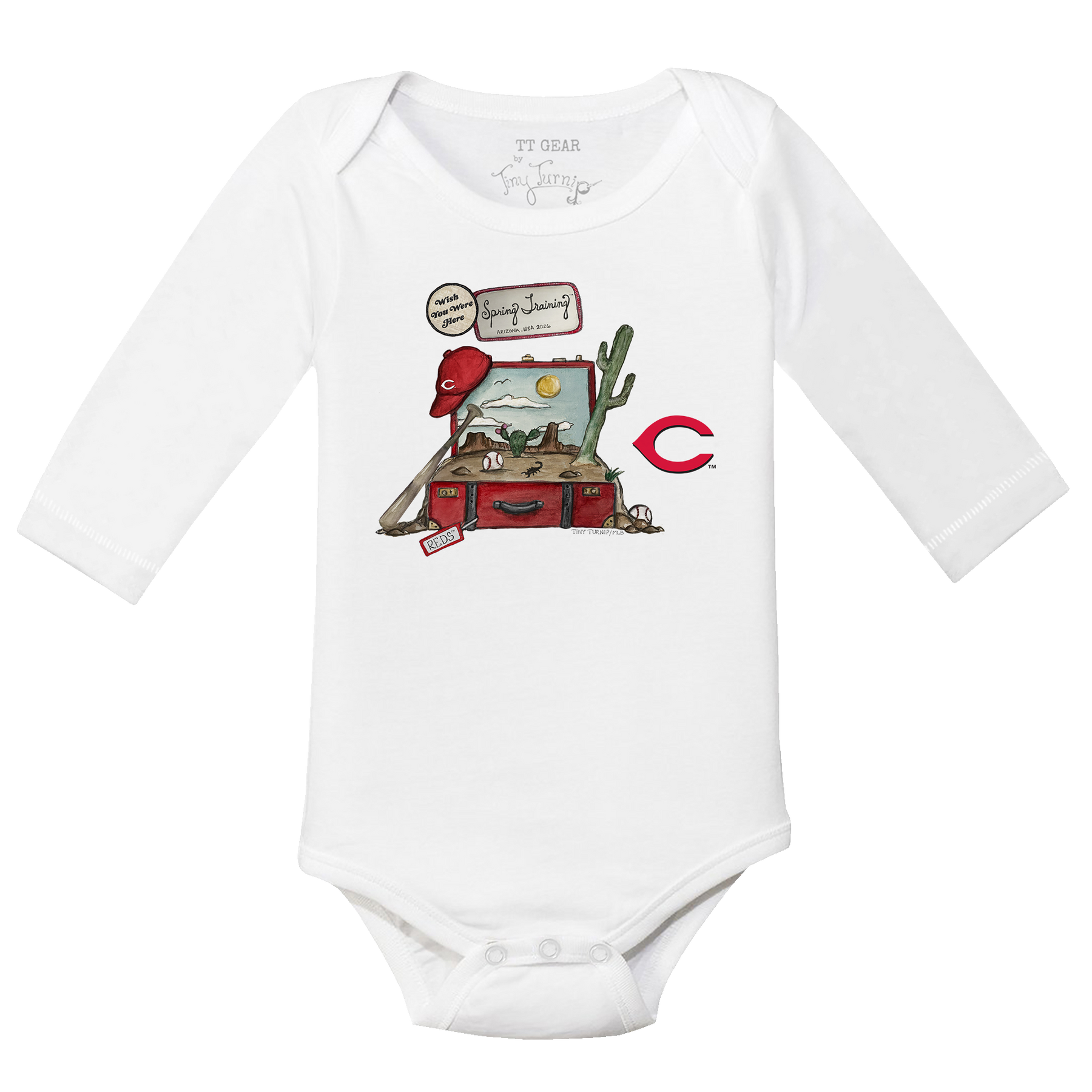 Cincinnati Reds Spring Training 2026 Long Sleeve Snapper - Tiny Turnip