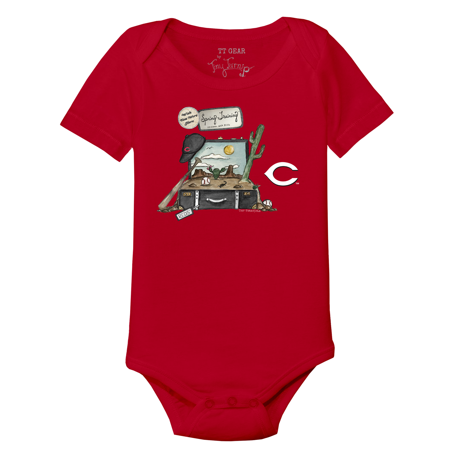 Cincinnati Reds Spring Training 2026 Short Sleeve Snapper - Tiny Turnip