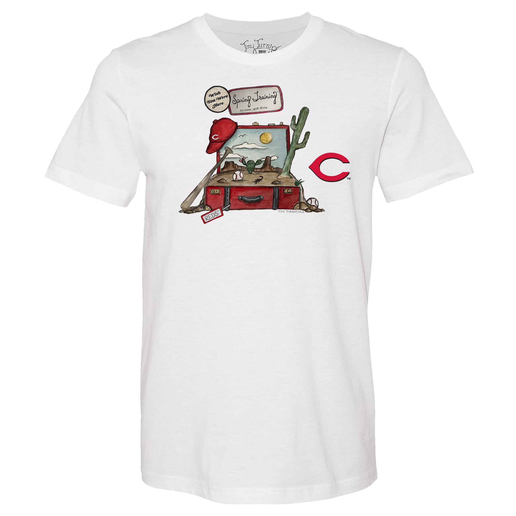 Cincinnati Reds Spring Training 2026 Unisex Tee Shirt - Tiny Turnip