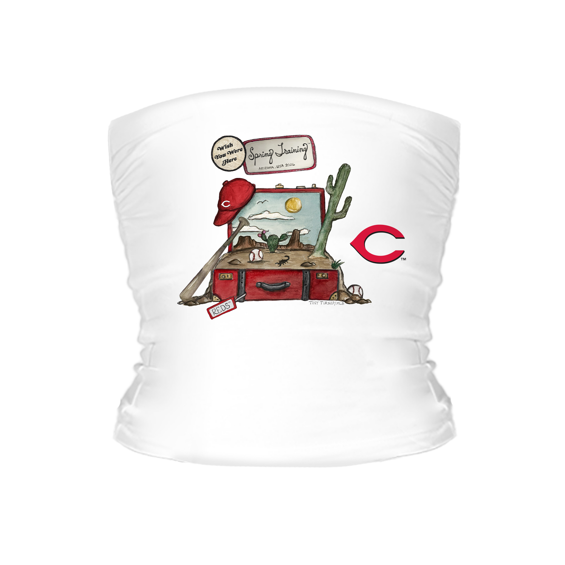 Cincinnati Reds Spring Training 2026 Tube Top - Tiny Turnip
