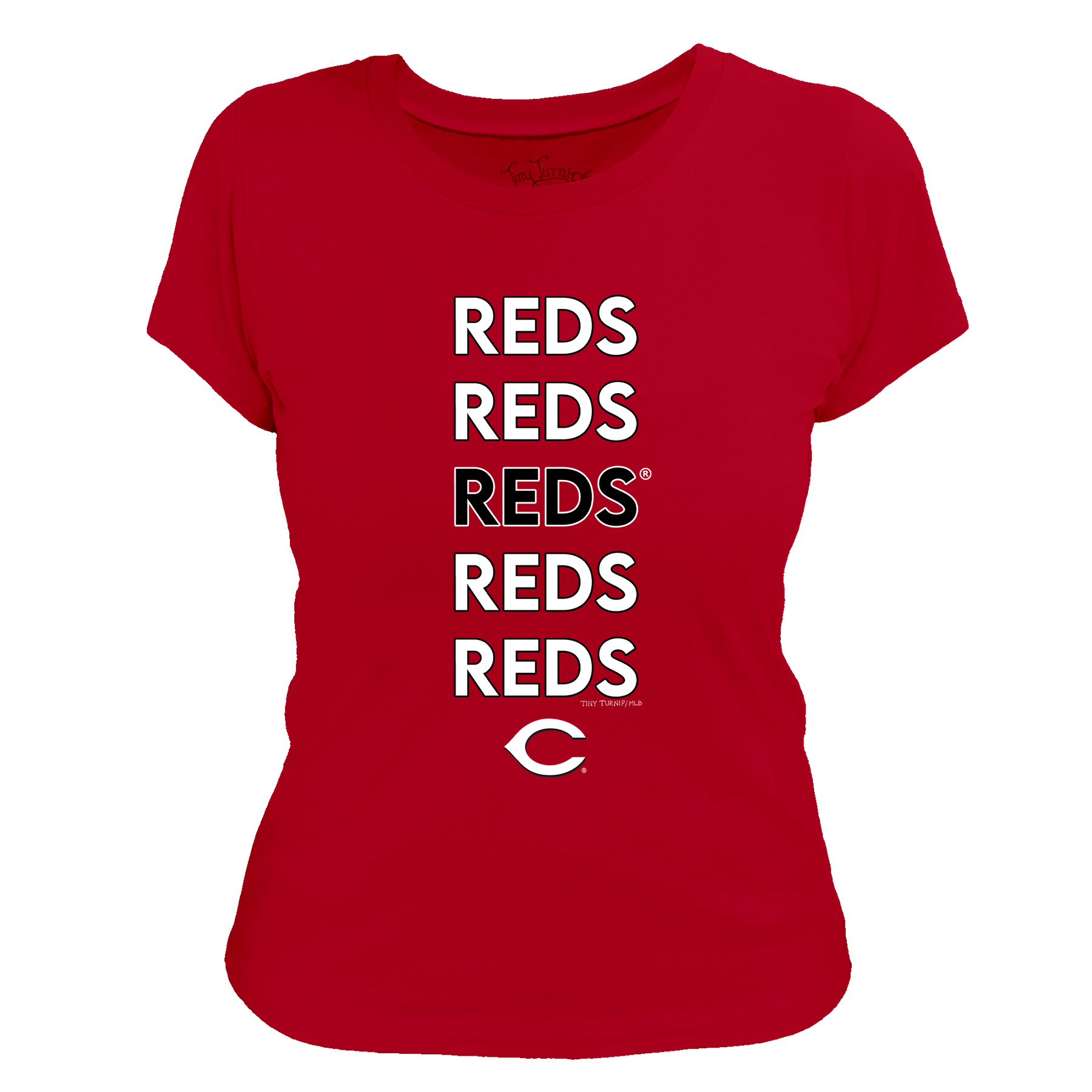 Cincinnati Reds Stacked Tee Shirt