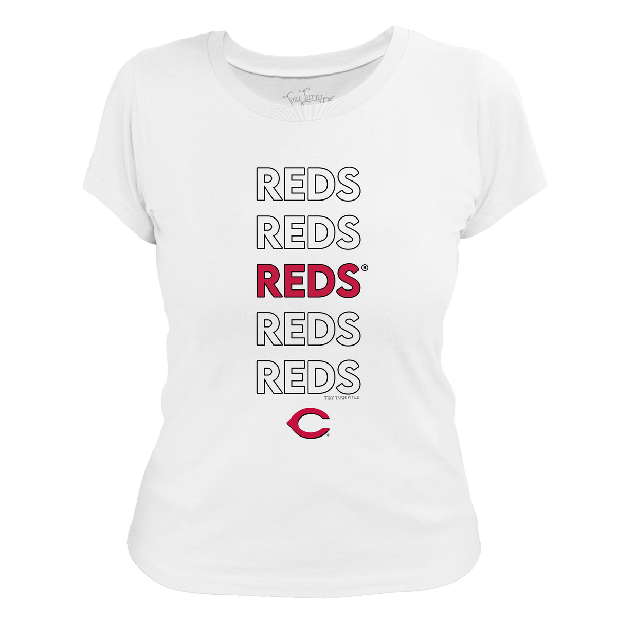 Cincinnati Reds Stacked Tee Shirt
